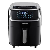 GoWISE USA 7-Quart Steam Air Fryer - with Touchscreen Display with 8 cooking presets + 100 Recipes