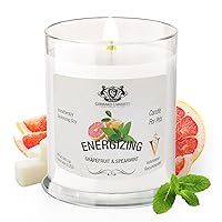 Grapefruit & Spearmint Aromatherapy Deodorizing Soy Candle For Pets, Candles Scented, Pet Odor Eliminator & Animal Lover Gift