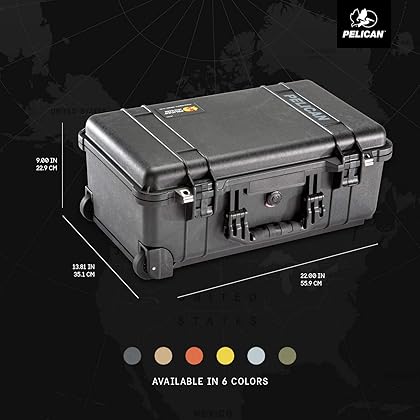 Pelican 1510 Case With Padded Dividers (Black)