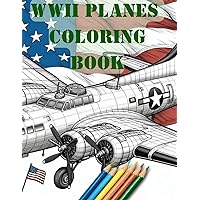 WWII Military Airplanes Coloring Book For Kids Teens Adults 70+ Images WW2 World War Two 2 Aircraft