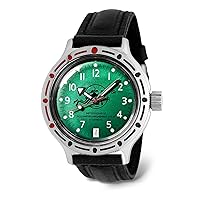 Vostok | Scuba Dude Amphibian Automatic Self-Winding Russian Diver Wrist Watch | WR 200 m | Amphibia 420386 |Fashion | Business | Casual Men's Watches