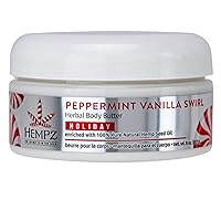 Hempz Peppermint Vanilla Swirl Herbal Body Butter 8 ounces