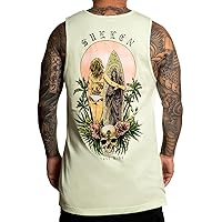 Sullen Men's Dawn Patrol Death of Summer Capsule Tattoo Lifestyle Graphic Premium Sleeveless Tank