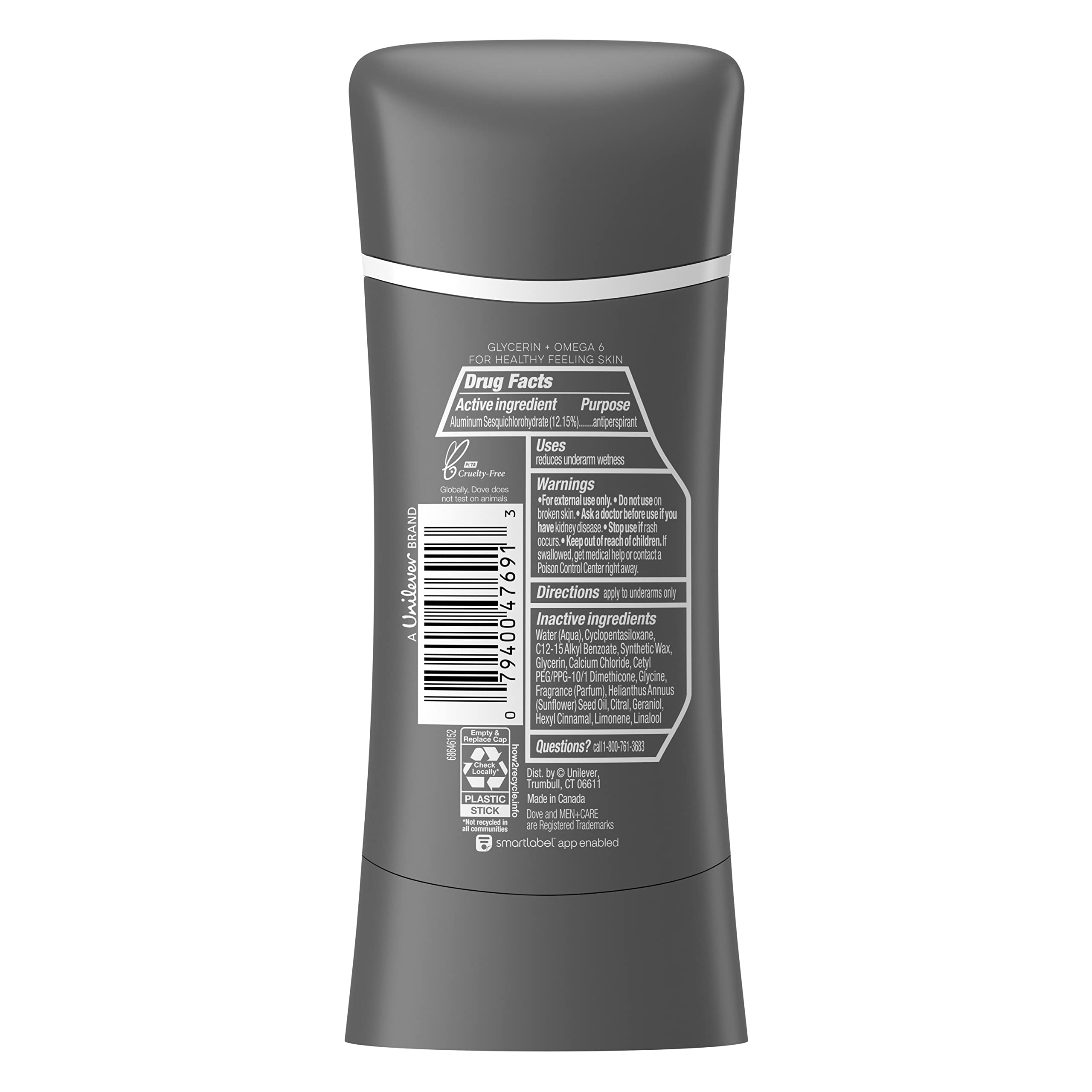 Dove Men+Care Antiperspirant hydrating, water-based deodorant Juniper Woods with our best non-irritant formula 2.6 oz 2 Count