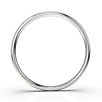Thin Smooth Stacking 1mm Skinny Ring in Silver, Gold, or Rose Gold | Comfort Fit | Sizes 4-10 (8.5, 925 Sterling Silver)