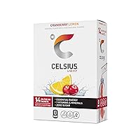 CELSIUS On-the-Go Powder Stick Packs, Cranberry Lemon, 2.7 Ounce - 14 Count (Pack of 1)