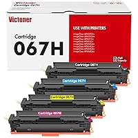 067H 067 Toner Cartridge Set 4 Pack High Yield MF656Cdw MF654Cdw Compatible for Canon 067H for Canon imageCLASS LBP633Cdw LBP632Cdw MF653Cdw Printer