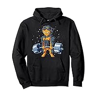 Rottweiler Weightlifting Funny Deadlift Men Fitness Gym Gift Pullover Hoodie