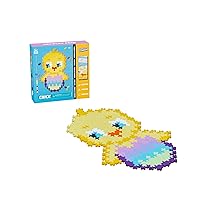 PLUS PLUS - Puzzle by Number - 250 Piece Chick - Construction Building Stem/Steam Toy, Interlocking Mini Puzzle Blocks for Kids