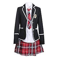 Womens British Style Japan School Uniform Sets Cosplay Costume Anime Girl