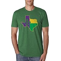 Threadrock Men's Mardi Gras Texas Fleur De Lis T-Shirt