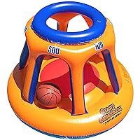Inflatable Pool Basketball Hoop, 36-inch Tall, 48-inch Wide, UV Resistant Vinyl, Includes Basketball