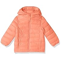 Urban Republic Baby Girls Packable Jacket, Orange, 2T