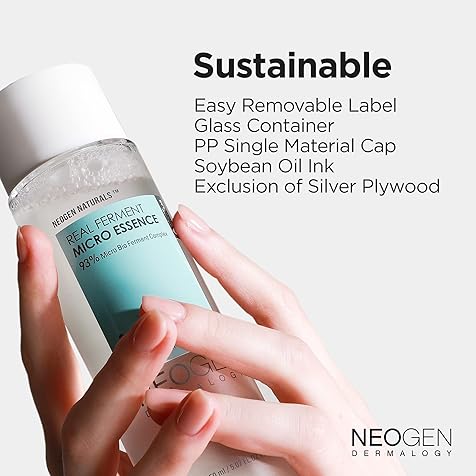 DERMALOGY by NEOGENLAB Real Ferment Micro Essence 5.07 Fl Oz (150ml) - 93% Naturally Fermented Facial Essence, Instantly Hydrates and Delivers Healthy Supple Skin - Korean Skin Care