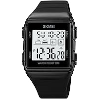 findtime Digital Watch Men's Sports Digital Watch for Boys Girls with Dual Time/Countdown Timer/LED/Alarm/Stopwatch/12/24H