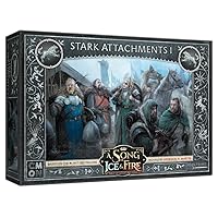 CMON A Song of Ice and Fire Tabletop Miniatures Game Stark Unit Attachments Box I - Enhance Your Stark Units! Strategy Game for Adults, Ages 14+, 2+ Players, 45-60 Minute Playtime, Made