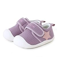 Baby Shoes First Walker Toddler Shoes Sneakers for Boy Girl Little Kids Outdoor Shoes 6 12 18 24 Months with Anti-Skid Rubber Sole