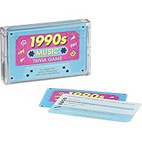 Ridley’s 1990s Music Trivia Card Game – Quiz Game for Adults and Kids – 2+ Players – Includes 40 Cards with Unique Questions – Fun Family Game – Makes a Great Gift