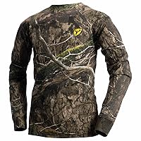 Shield Series Fused Cotton Shirt with Long Sleeves, Youth Camouflage Shirt