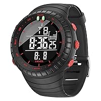 KXAITO Men's Watches Sports Outdoor Waterproof Military Watch Date Multi Function Tactics LED Face Alarm Stopwatch for Men 1237