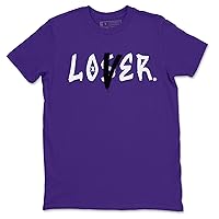 Graphic Tees Loser Lover Design 3 Dark Iris Sneaker Matching T-Shirt