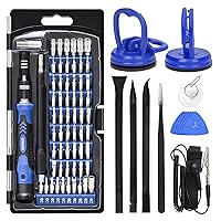 STREBITO Precision Screwdriver Set 79-Piece + 2-Piece Suction Cups LCD Screen Remover For Computer, iPhone, Laptop, Cell Phone, Macbook, PS4/5, Tablet Electronics Repair