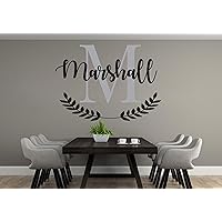 Custom Family Name Wall Decal - Personalized Name Wall Sticker - Custom Name Wall Decal - Name Wall Sticker - Wall Decals Peel and Stick for Home Living Room Bedroom Decoration (Wide 10