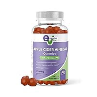 Essential Vitals - Apple Cider Vinegar Gummy Vitamins - 60 Count - (Vegan, Gluten-Free, Non-GMO, Vitamin B6, B12, Beetroot, Pomegranate)