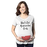 Maternity Don't Eat Watermelon Seeds T Shirt Funny Pregnancy Reveal Pregnant Tee