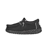 Hey Dude Boy's Wally Heathered Mesh | Youth's Shoes | Youth Slip-on Loafers | Comfortable & Light-Weight
