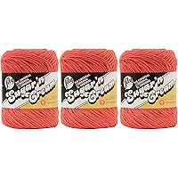 Bulk Buy: Lily Sugar 'n Cream Solids 100% Cotton Yarn (3-Pack) (Tangerine #1699)