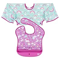 Bumkins Bibs, Silicone Bibs for Babies, Bib for Girl or Boy, Baby and Toddler Bib for 6-24 Months, Combination Set