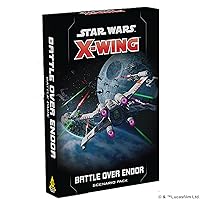 Star Wars X-Wing 2nd Edition Miniatures Game Battle Over Endor Scenario Pack - Iconic Pilots & Ships! Strategy Game for Kids & Adults, Ages 14+, 2 Players, 90 Min Playtime, Made