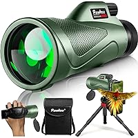 12x60 HD Monocular Telescope for Adults with Smartphone Adapter Tripod Hand Strap - High Power Monoculars Telescopes with Large BAK4 Prism & FMC Lens - Suitable for Bird Watching Sports Traveling