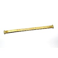 8-10MM GOLD STAINLESS STEEL THIN EXPANSION WATCH BAND STRAP(NARROW WIDTH)