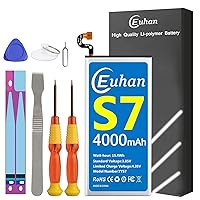 Galaxy S7 Battery, [Upgraded] Euhan 4000mAh Li-Polymer EB-BG930ABE Replacement Battery for Samsung Galaxy S7 SM-G930 G930V, G930T,G930A,G930P with Repair Tools Kit [24 Month Service]