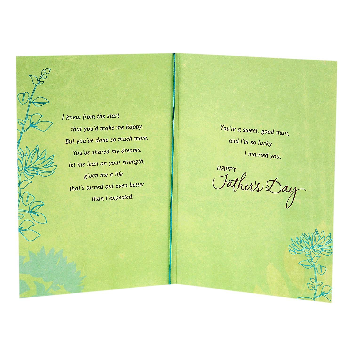 Hallmark Romantic Father's Day Card for Husband (Sweet and Good Man)