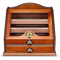 Cigar Humidor,Okiset/Cigar Accessories Cigar Cemoisturizibox Humidor Cabinet Large Capacity Cigar Humidor Box Decorative Box