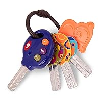 B. toys- LucKeys - Blue- Pretend Play Toy Car Keys – Key Fob with Lights & Sounds – Interactive Baby Toy – Pretend Keys for Babies, Toddlers – 10 Months +