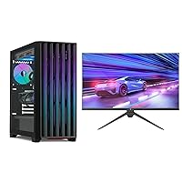 YEYIAN Gaming PC i9 14900KF GeForce RTX 4070 Super 32GB RAM DDR5 6000MHz 1TB NVMe SSD Bundle with 27 inch Frameless IPS 180Hz 1ms Gaming Monitor