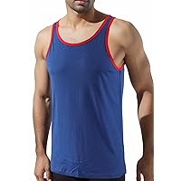 Mens Premium Basic Solid Vintage Athletic Active Sports Jersey Tank Top Casual Shirts