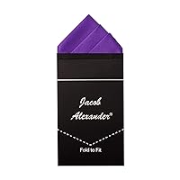 Jacob Alexander Men's Pre-Folded Triangles Pocket Square Handkerchief