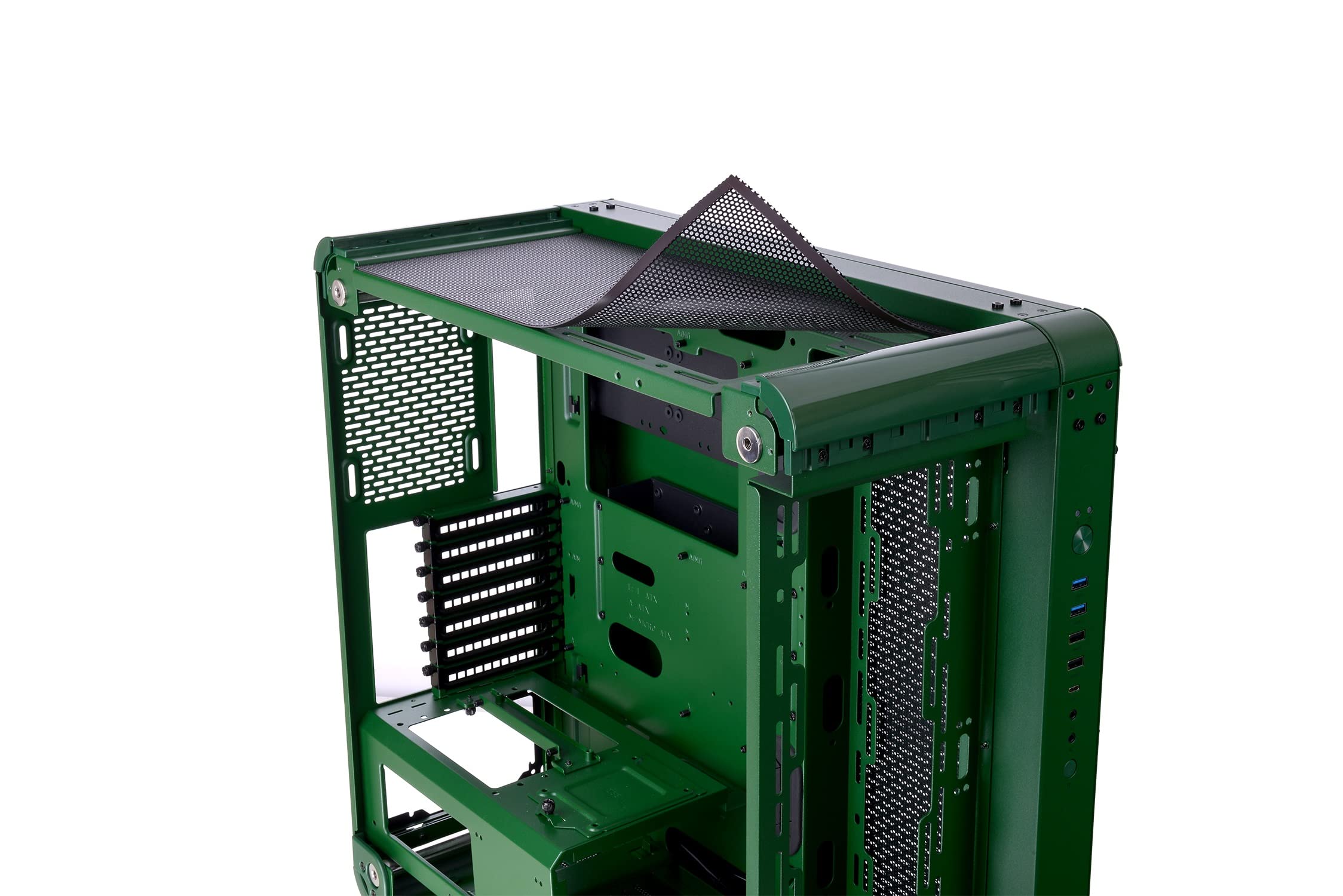 Thermaltake Core P6 TG Racing Green | Mid-Tower ATX PC Case | 3 x Tempered 4 mm Glass Side Panel | Wall Mount | Green