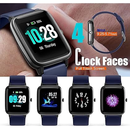 Smart Watch for Android/Samsung/iPhone, Activity Fitness Tracker with IP68 Waterproof for Men Women & Kids, Smartwatch with 1.3