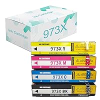 Compatible for HP 973X Ink Cartridges Replacement for HP 973 973X with Pagewide Pro MFP 477dn 552dw 577dw P55250dw P57750dw 452dn Printer Combo Pack
