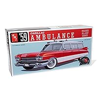 AMT 1959 Cadillac Ambulance w/Gurney 1:25 Scale Model Kit