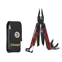 LEATHERMAN, Signal, 19-in-1 Multi-tool for Outdoors, Camping, Hiking, Fishing, Survival, Durable & Lightweight EDC, Made in the USA, Crimson