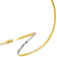 Jewelry Affairs Two Tone Reversible Omega Chain Necklace In 14k Yellow Gold And Sterling Silver, 4mm