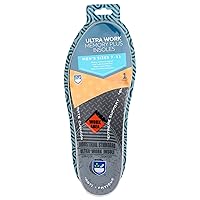 Rite Aid Ultra Work Memory Plus Insoles for Men - Sizes 7-13 | Memory Foam| Shock Absorbing Arch Support Boot Insole