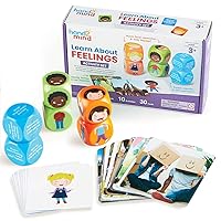hand2mind Learn About Feelings Set, Social Skills Games for Kids, Social Emotional Learning Activities, Play Therapy Toys for Counselors, Calm Down Corner Supplies, Autism Learning Materials